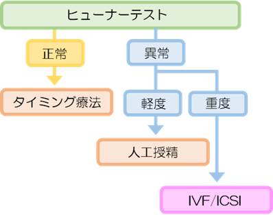 フューナーテストに基づいた治療方針